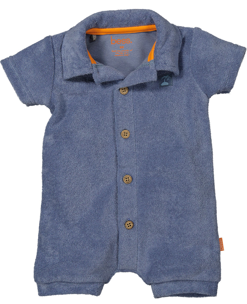BESS Playsuit Towelling Country Blue B.E.S.S.