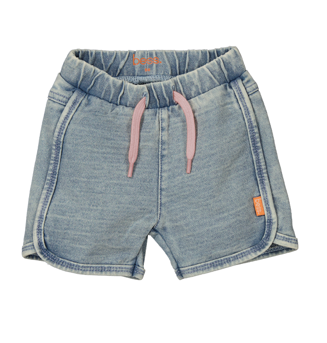 BESS Short Jog Denim Light Wash B.E.S.S.