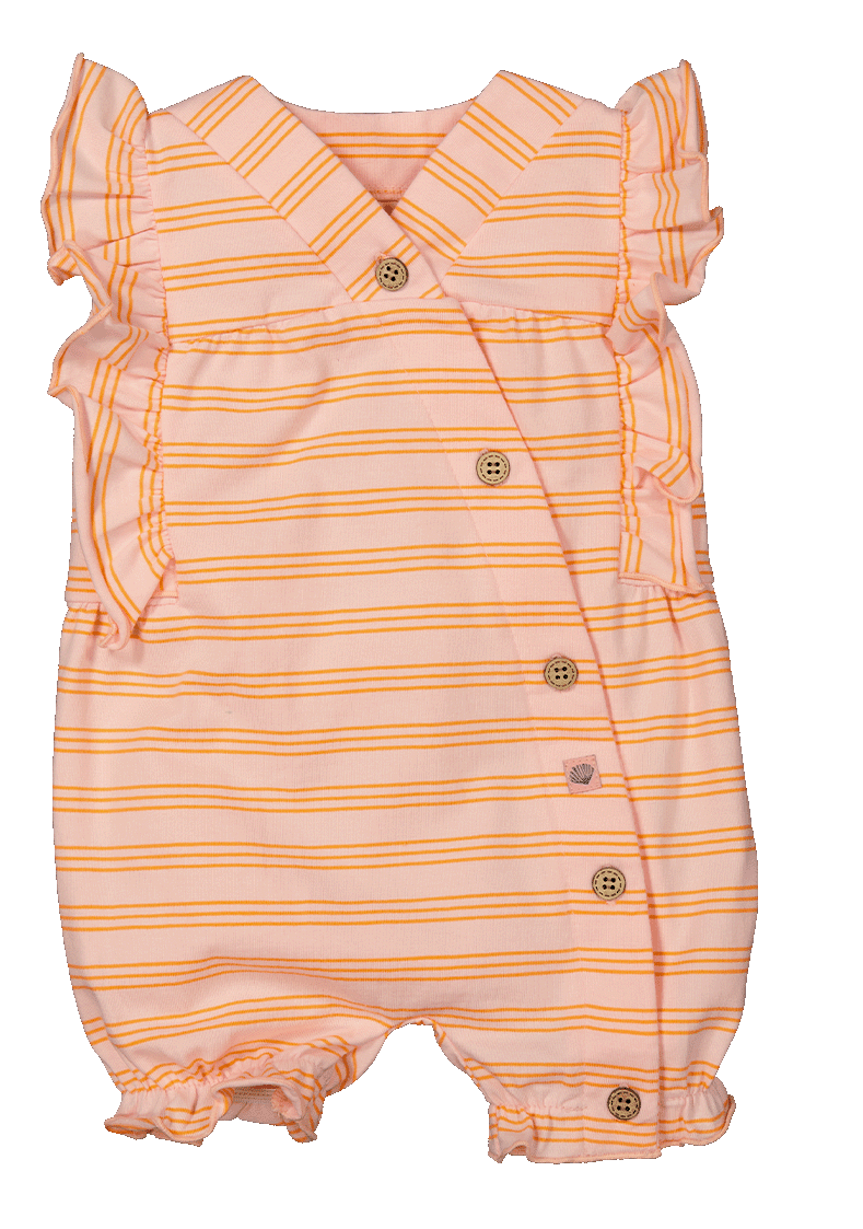 BESS Playsuit Striped Strawberry Pink B.E.S.S.
