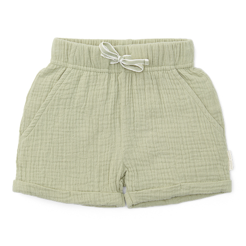 Korte broek Mousseline groen Little Dutch