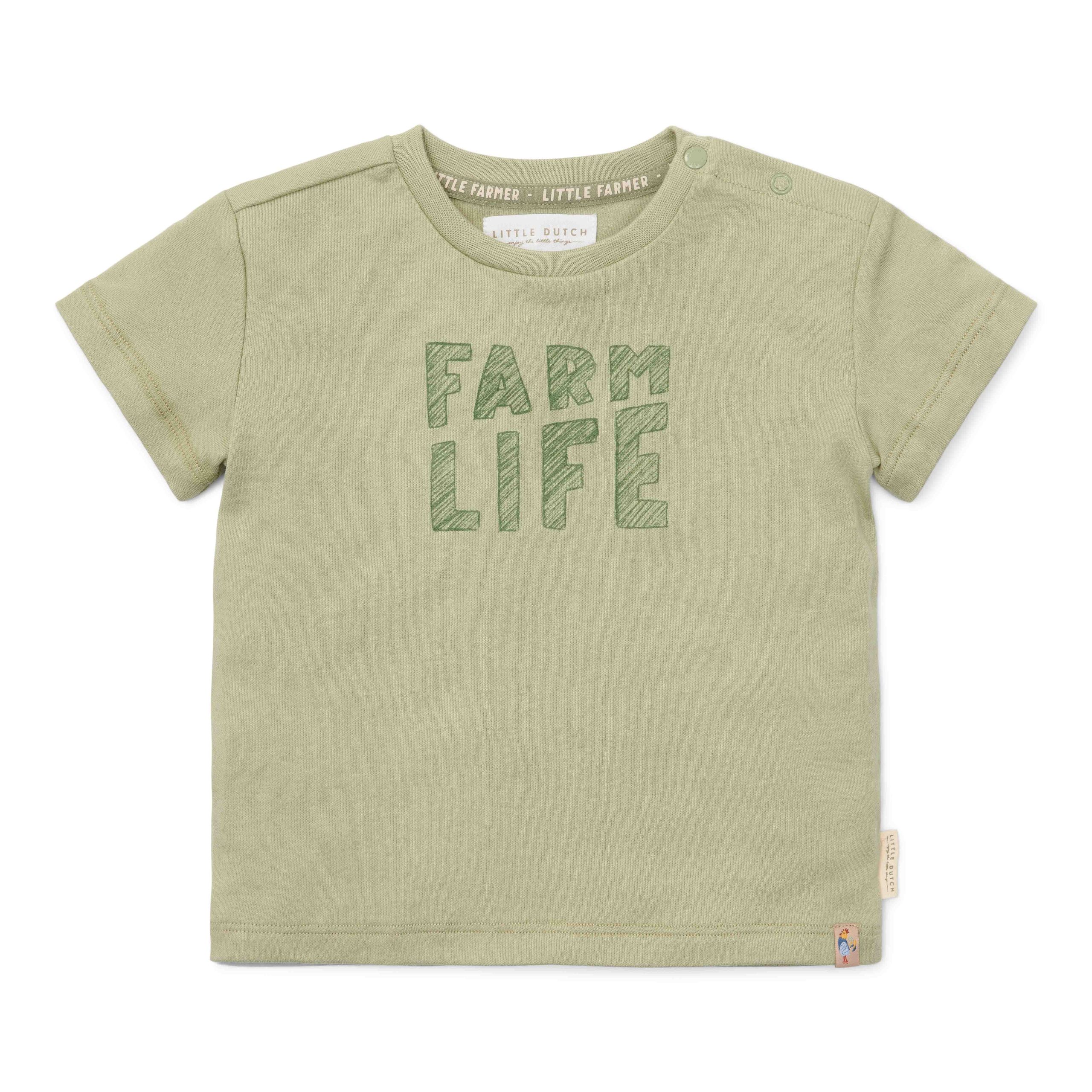 T-shirt korte mouw Green Little Dutch