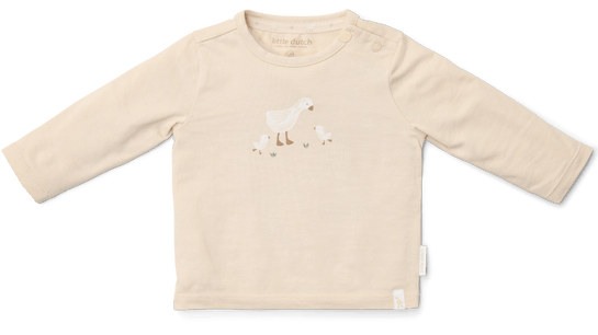 T-shirt lange mouw Sand – Little Goose Little Dutch